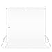 Julius Studio 5 x 10 ft. (W x H) Pure White Backdrop Background Screen, Soft Micro Fiber Density > 200GSM for Professional Photo Video Studio, A+ Grade Synthetic Fabric, Party & Events, JSAG522