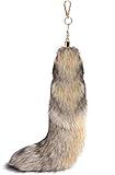 Real Fox Tail to Wear,Costume,Keychain,Huge Key Ring, Cosplay(15.7