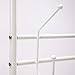 SINGAYE Coat Rack Hall Hree Entryway Bench Storage Shelves with 3-Tier Shoes Clothes Rack Carbon Steel White