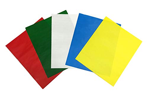 Amornphan 5 Sheets 5 Colors Sewing Carbon Tracing Paper Transfer Paper 9"x11" Home Sewing Cross Stitch Paint Kit Marking Patterns Fabric Craft Made in Japan Plus Tracing Wheel Sewing Tool for Tailor