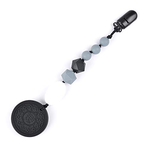 Bebe Pacifier Clip with Cookie Teether for Boys