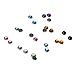 CJESLNA 3000pcs 2mm 12 Color Nail Art Glitter Rhinestones Tips + 5 x 2 Way Marbleizing Dotting Pen + Tweezer