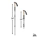 Watauga Trekking Poles (Pair) - Collapsible Ultralight Hiking Sticks with Cork / EVA Grips & Flip Locks