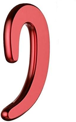 Ymwxcyz S-103 Ear-Hook Bluetooth Headphones,Non Ear Plug Headset with Microphone,Single Ear Headset Painless Wearing Sport Earphones for Smartphones for Smartphones - Red