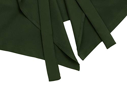 FISOUL Women's Casual Long Sleeve Lapel Outwear Trench Coat Cardigan (Army Green, S)
