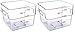 Cambro 12SFSCW135 CamSquare Food Storage Containers, Set of 2 (12-Quart, Polycarbonate, NSF)