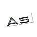 AUTO-P automotive ABS plating logo for Audi conversion (A5 Bright black)