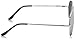 zeroUV FULL MIRROR Mirrored Metal Aviator Sunglasses (Silver)