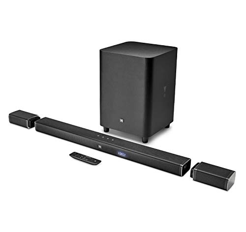 JBL Bar 5.1 4K Ultra HD 5.1-Channel Soundbar with True Wireless Surround Speakers (Renewed)