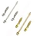 Bluecell pack of 6 Gold and silver tone magnetic lobster clasp and chain extender for Jewelry Necklace