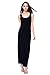 HIKA Women's Fashion Sleeveless Casual Long Maxi Tank Dress Small Black