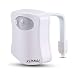 Motion Sensor LED Toilet Night Light, Komire Light Detection Motion Activated Toilet Light with 8-Color Changing, Battery Operated Waterproof Washroom Light Toilet Seat Light Inside Toilet Bowl