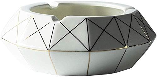 CHOUCHOU Ashtray, Ceramic Ashtray, Smoke Extinguisher, Office, Home Living Room, Nordic Ashtray, Large (Color : B),Size:A,Colour:A ็็ฐ็ผธ (Color : B, Size : B)
