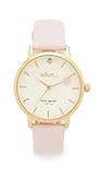kate spade new york Women's 'Metro' Quartz Stainless Steel and Leather Casual Watch, Color:Pink (Model: KSW1230)