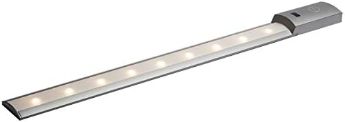 Flat 10 Light Bar 60 cm with Sensor Structure Motion Light 780 Lumens 10 W LED Kitchen Cabinet Cupboard Door vitrine| Kitchens Strip Light Warm White |oktaplex Lightweight ting| for 230 V mains adaptor 10w 3k