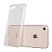 QLTYPRI iPhone SE 2022 5G/iPhone SE 2020/iPhone 8/iPhone 7 Case Spark Glitter Cute Case for women girls Shining Bling Star Design Ultra Slim Shockproof Transparent Soft Gel TPU Protective Cover- Clear