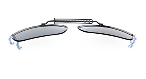 Eyekepper 2 1/4"x1 1/2" Large Clip On Sunglasses With Spring Draw Bar Polarized Grey Lens
