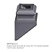 Satin Black 16.3.2 Angled Base Shoes for 1/2 inch Square Iron Balusters for Stair Remodel, Box of 10