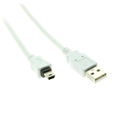 USBGear 8 inch USB A to Mini B Cable