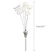 GTIDEA 28 inches Artificial Dandelion Flowers White Outdoor Fake Plants Plastic Shrubs Bushes Farmhouse Home Patio Galvanized Milk Jug Filler Decor Pack of 2