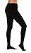 ABSOLUTE SUPPORT Opaque Compression Tights for Women 20-30mmHg - Graduated Support Compression Stockings with Open Toe for Lymphedema, Diabetic, Swelling, Arthritis - Black, X-Large - A214BL4