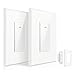 WI-FI Smart Wall light switch, OMOTON Wireless Timing Switch Outlet compatible with Amazon Alexa and Google Assistant, No Hub Required, Netrual wire required, App Control from Anywhere (2 Pack)