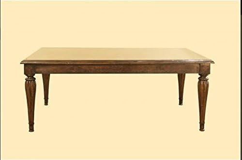 Bellissimo Desk &amp; Dining Table - Rustic Distress finish; Alder Solid Wood with Rose Wood &amp; Walnut Burl Veneer