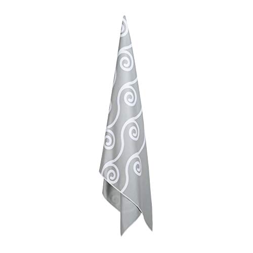 Easthills Outdoors Microfiber Sports & Travel & Beach Towel Fast Drying Absorbent Ultra Compact for Camping, Gym, Swimming, Backpacking Gray (XL 36" x 79")