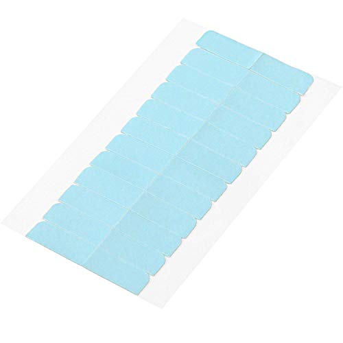 Hicarer 60 Pack Weft Hair Extension Adhesive Double Sided Tape Tab Beauty Tool for Tape in Hair Extensions and Hair Weft