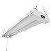 Maxxima 2 ft. Utility LED Shop Light Fixture - 20 Watt, Linkable, Clear Lens 5000K Daylight, 2500 Lumens, Plug in, Pull Chain, Ideal for Garage and Workshop Lighting, Hardware Included