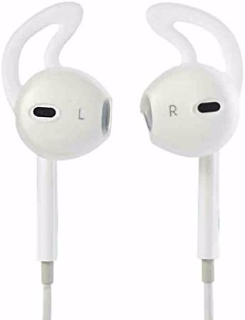 New Earphone Cover Tips Hook for Airpods ONEMORES(TM) Anti-Slip Soft Silicone (Clear)