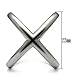 Mai Jewelry Shop & Hair Accessories Big X Crisscross Design Stainless Steel Ring