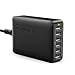USB Charger RAVPower 60W 12A 6-Port Desktop USB Charging Station with iSmart Multiple Port, Compatible iPhone 11 Pro Max XS Max XR X 8 Plus, iPad Pro Air Mini, Galaxy S9 Edge, Tablet and More (Black) primary
