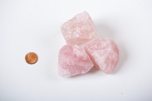 Natural Rough Rose Quartz Pieces - Set of 2