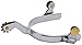 Weaver Leather Women's Roping Spur with Plain Band , 1.75,SIlver