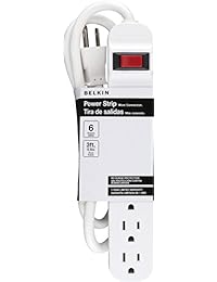 Belkin surge protector cable de alimentación Blanco