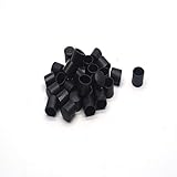 Karcy Rubber Chair Leg Caps Furniture Leg Caps 1/2-Inch Inside Dia Table Floor Protectors Fit for Round Chair Foot,Black(30 Pcs)