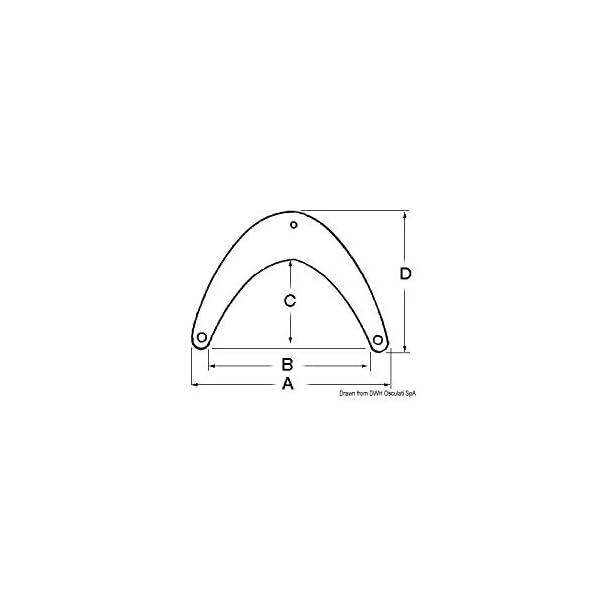 OSCULATI Parabordo angolare Prua 35 x 25 cm - immagine 3