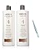 4 Cleanser & Scalp Therapy Set (33.8oz each))+ FREE PROFESSIONAL TWEEZER