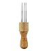 DIY Eight Needles Tool Craft Wool Felt Stitch Punch Tool with Solid Wood Handle Felting More efficient (Felt Stitch Punch Tool with Solid Wood Handle)