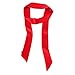 Ribbon Scarf for Women Handbag Wrap Handle Satin Belt Sash Necktie Neck Scarf PSSD01 (Red)