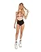 iHeartRaves Groovy Psychedelic Mesh Keyhole Halter Rave Crop Top (One Size)