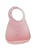 Make My Day Soft Silicone Baby Bib Pink Pearls