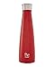 S'well 17 S'ip Insulated, Double-Walled Stainless Steel Water Bottle, Chili Red 15oz