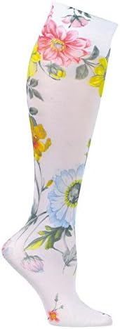 Women's Printed Mild Compression Knee High Stockings - English Garden