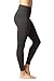 90 Degree By Reflex - High Waist Power Flex Legging - Tummy Control Black and Heather Charcoal 2 Pack - Large
