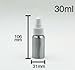 AKOAK 6 Pcs 1 Oz Aluminum Fine Mist Spray Bottles with Black Pump Spray Cap,Great for Cleaning, Travel, Perfume