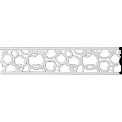 Ekena Millwork PIR04X00TO 4-Inch H x 3/8-Inch P x 96-Inch L Tomango Pierced Moulding