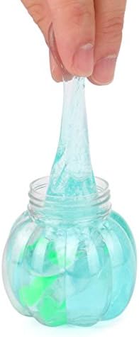Novel Dinosaur Pumpkin Crystal Slime Toy, Soft Putty Colorful Jelly Slime Clay Mud Scented Stress Relief Sludge Toys Gifts for Kids, Children, Students, Birthday Party Favors - Random Color