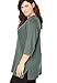 Woman Within Plus Size Perfect Three-Quarter Sleeve V-Neck Tunic - 2X, Black